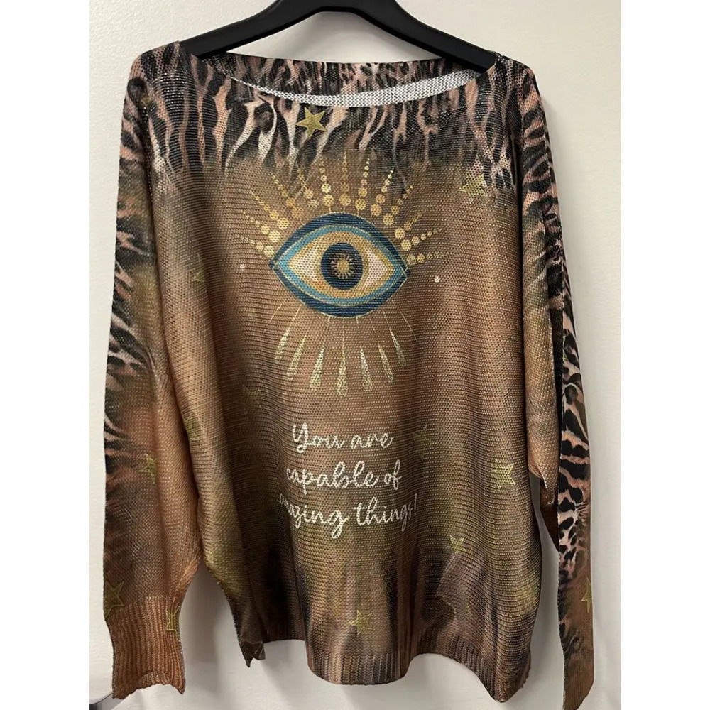 L116 Loowie Capable of Amazing Things Knit Sweater | Round Neck | One Size S-L